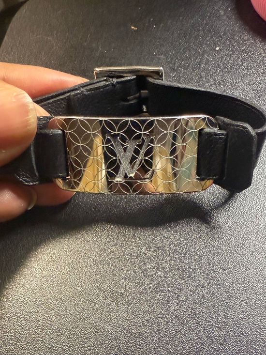 Louis Vuitton Jewelry - Louis Vuitton Black Leather Limited Edition Unisex Champ Elysees Bracelet